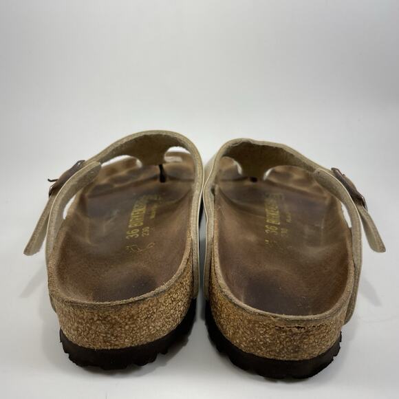 Birkenstock Gizeh Thong Sandals Womens Size 36 US 5-5.5 Beige Pearl Flip Flops - Picture 5 of 9